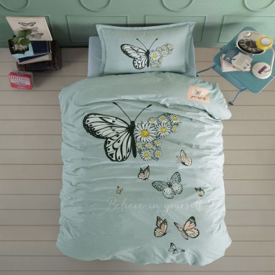 Lenjerie de pat ranforce 100% bumbac - o persoana (daisy love v1)